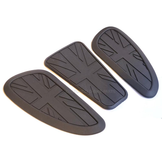 Retro Cafe Racer Tank Pads Grip Protectors - Royal Enfield Interceptor / Triumph