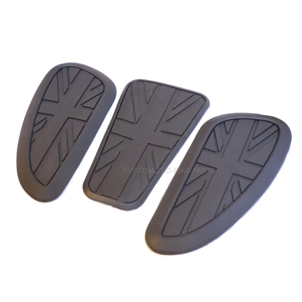 Retro Cafe Racer Tank Pads Grip Protectors - Royal Enfield Interceptor / Triumph