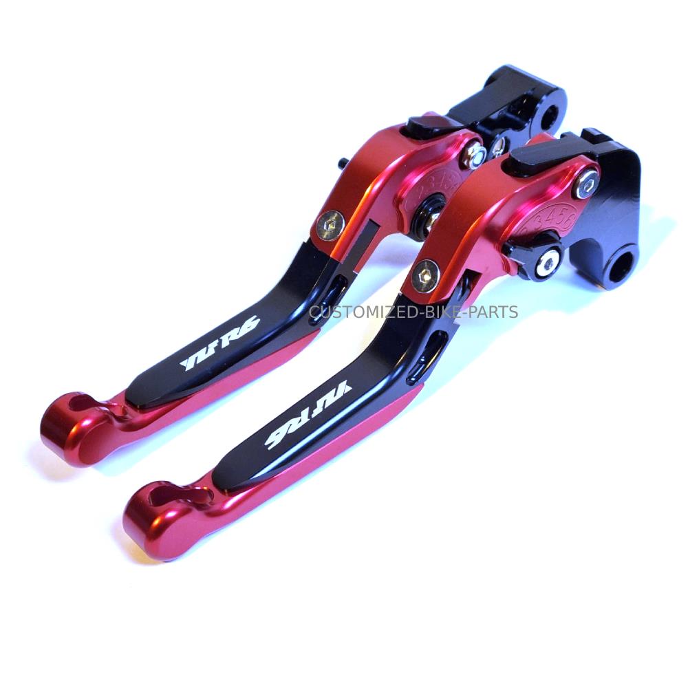 Red / Black Adjustable Clutch & Brake Levers Yamaha YZF-R6 2017-2022