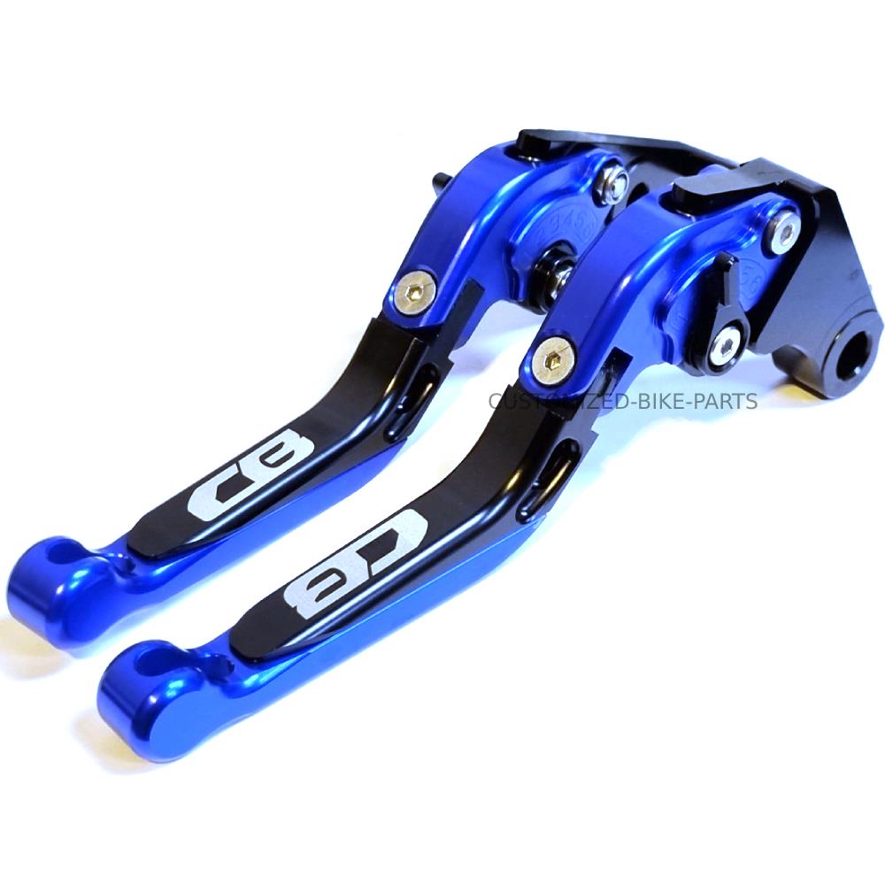 Blue/Black Adjustable Clutch Brake Lever Set - Honda CB125R CB150R CB300R CB190R