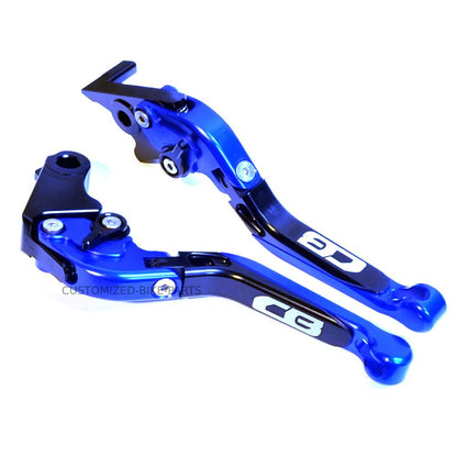 Blue/Black Adjustable Clutch Brake Lever Set - Honda CB125R CB150R CB300R CB190R