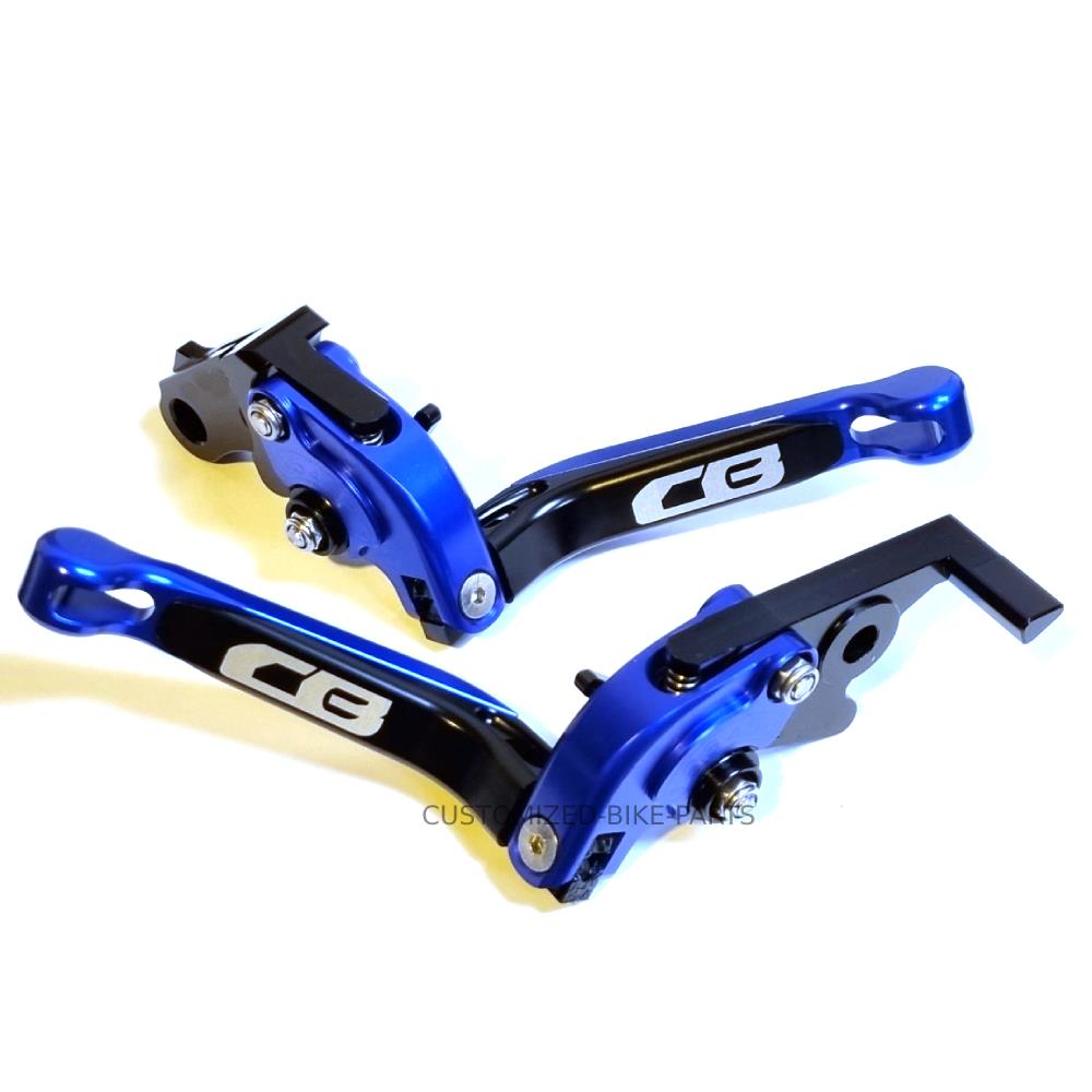 Blue/Black Adjustable Clutch Brake Lever Set - Honda CB125R CB150R CB300R CB190R