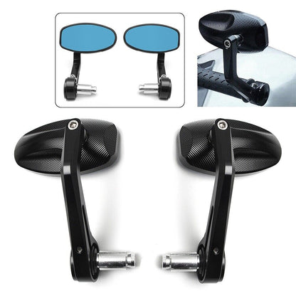 Universal 22mm Handlebar End Mirrors Rearview - Triumph Street Triple models