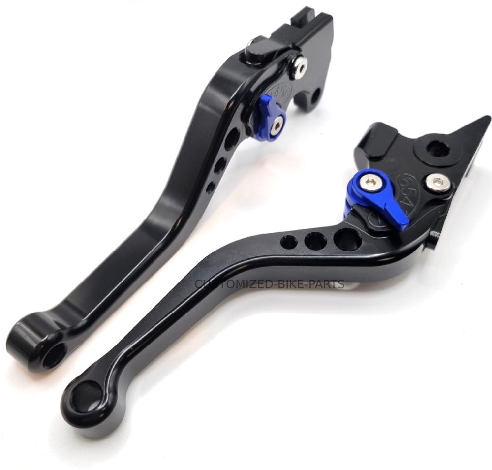 Short Black Blue Clutch & Brake Levers For Lexmoto LXR 125 Euro 5 SY125-10-E5