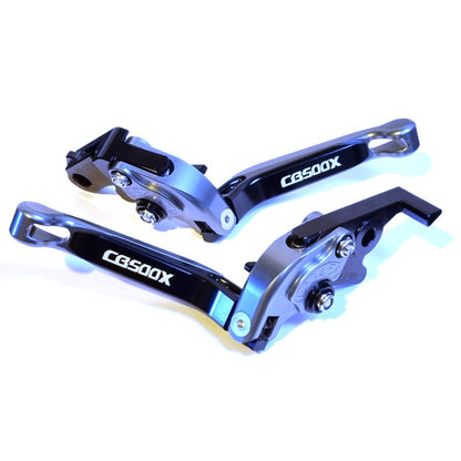 Titanium / Black Brake & Clutch Levers - Honda CB500X 2013-2021