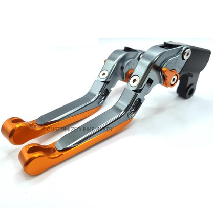 KTM 890 Duke 2020-2023 | Adjustable Clutch Brake Lever Set Titanium / Orange