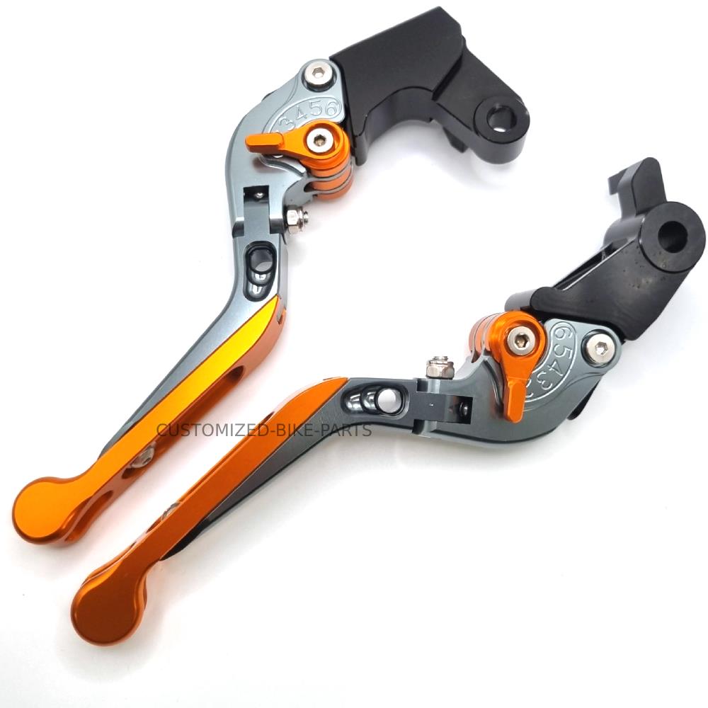 KTM 890 Duke 2020-2023 | Adjustable Clutch Brake Lever Set Titanium / Orange