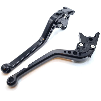 Long Black Clutch & Brake Levers For Kawasaki ZX7R ZX9 ZRX1100 ZZR1200