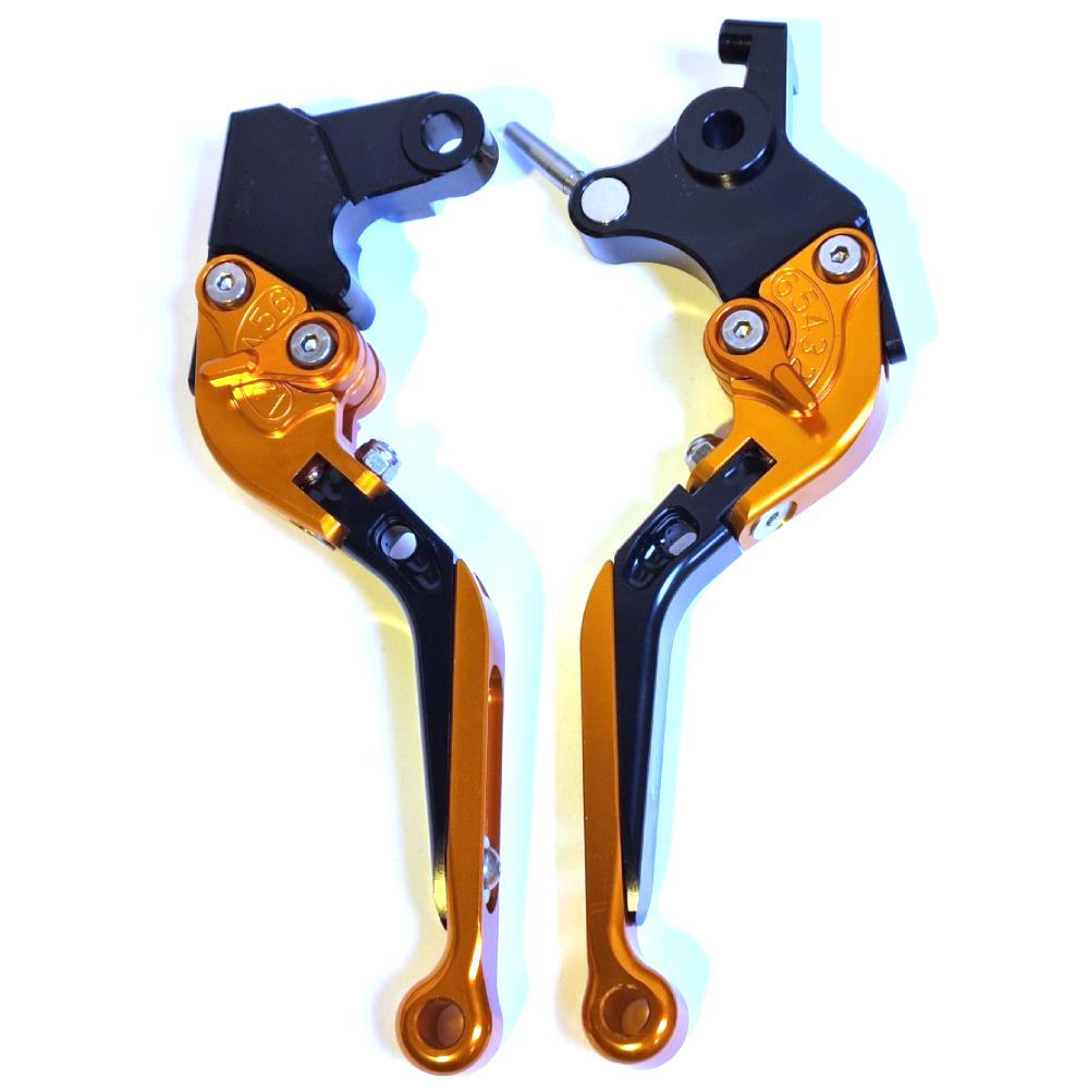 KTM 890 R/S Adventure 2020-2024 Adjustable Clutch Brake Lever Set Black/Orange