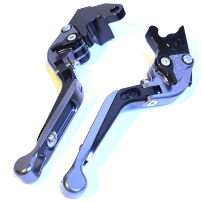 Yamaha YZF-R125 2014-2018 Adjustable Clutch Brake Lever Set - Titanium / Black