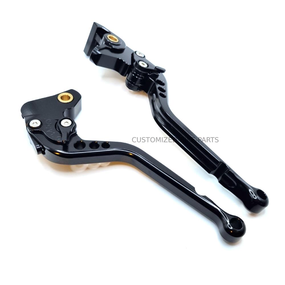 Royal Enfield 350 Classic / Meteor 2021- | Long Clutch Brake Lever Set - Black