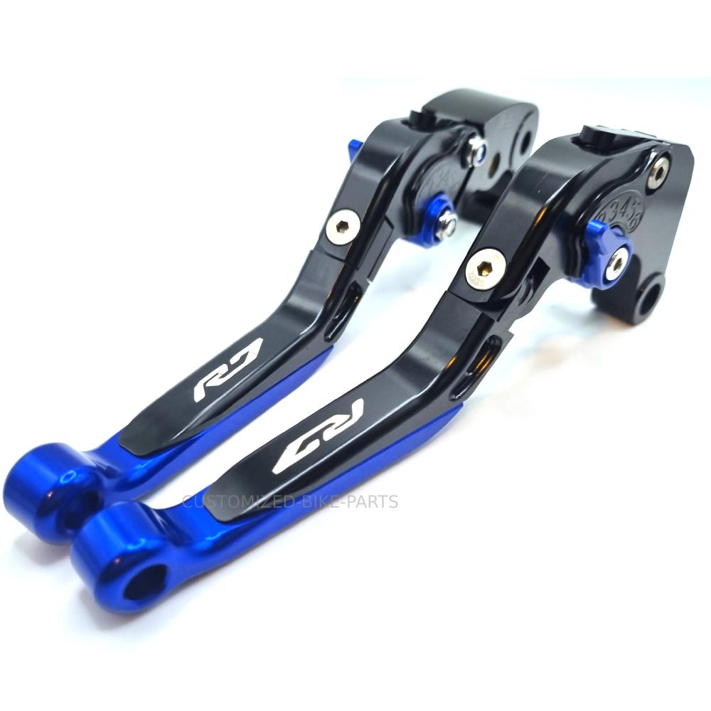 YAMAHA YZF-R7 2022-2024 Blue/Black Adjustable Extendable Brake & Clutch Levers