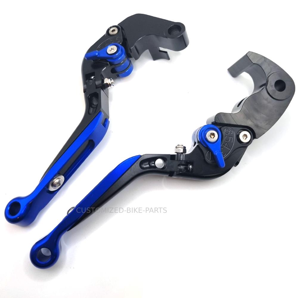 YAMAHA YZF-R7 2022-2024 Blue/Black Adjustable Extendable Brake & Clutch Levers