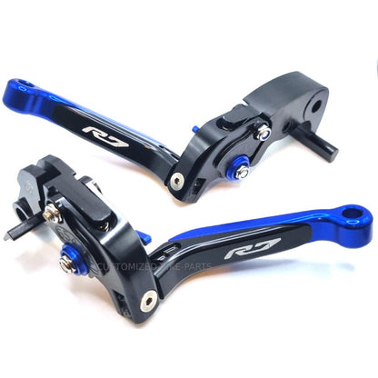 YAMAHA YZF-R7 2022-2024 Blue/Black Adjustable Extendable Brake & Clutch Levers