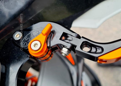 KTM 890 R/S Adventure 2020-2024 Adjustable Clutch Brake Lever Set Black / Orange