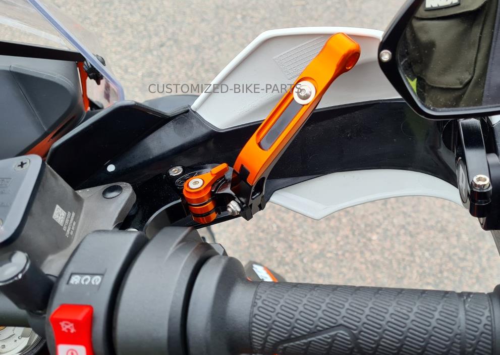 KTM 890 R/S Adventure 2020-2024 Adjustable Clutch Brake Lever Set Black / Orange