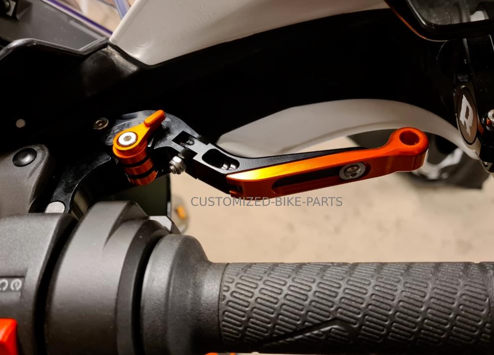 KTM 890 R/S Adventure 2020-2024 Adjustable Clutch Brake Lever Set Black / Orange