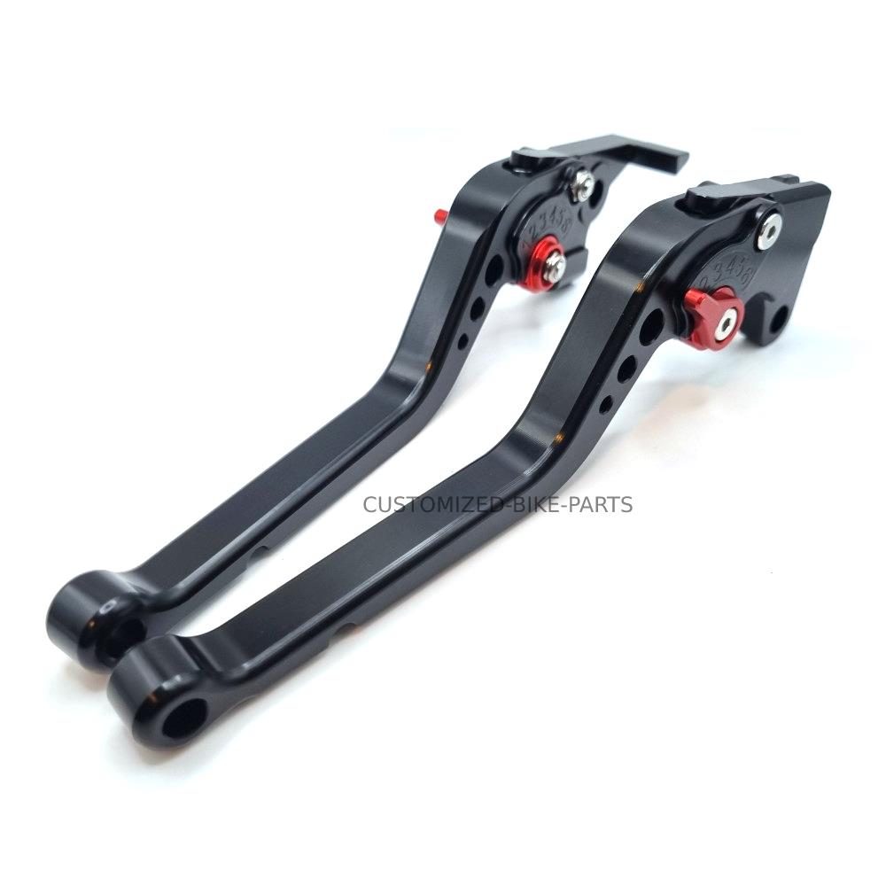 Long Black Clutch & Brake Levers For Lexmoto LXR 125 Euro 5 SY125-10-E5