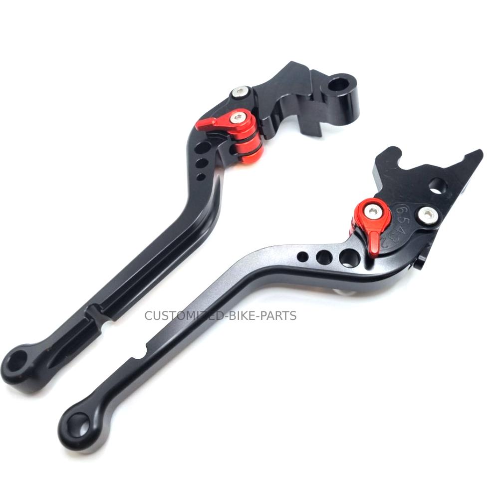 Long Black Clutch & Brake Levers - Yamaha MT-25 2015-2020