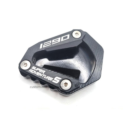 Black Side Stand Kickstand Shoe Extender - KTM 1290 Super Adventure S 2021-2024