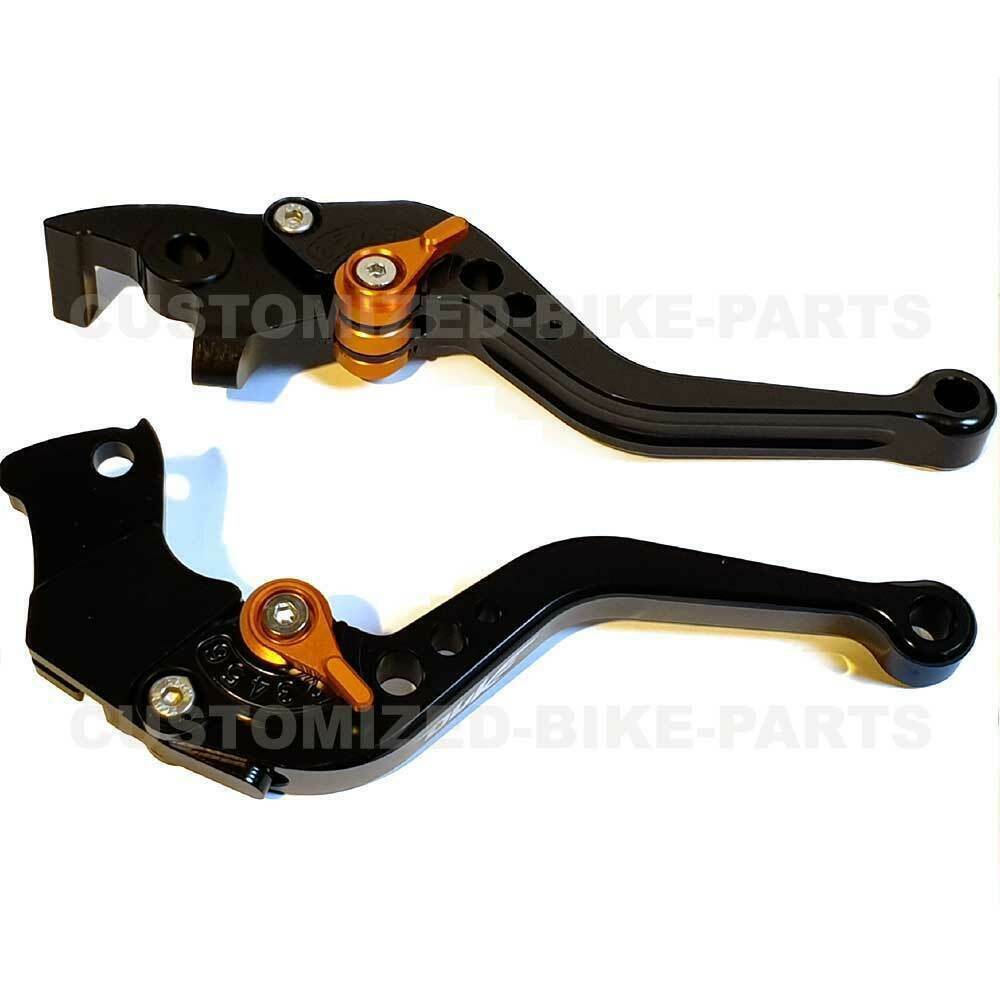 SHORT BLACK ADJUSTABLE BRAKE & CLUTCH LEVER SET For KTM 890 Duke 2020-2024