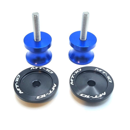 Yamaha MT-10 / SP 2016-2023 Rear Swingarm Spools Paddock Stand Bobbins - Blue