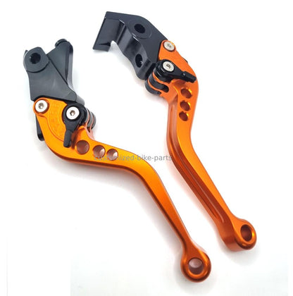 Short Clutch Brake Lever Set Orange For KTM 1290 Super Adventure R / S 2015-2024