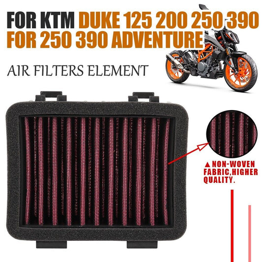 Motorcycle Air Filter Intake Cleaner - KTM 125 200 250 390 DUKE 2013-2021