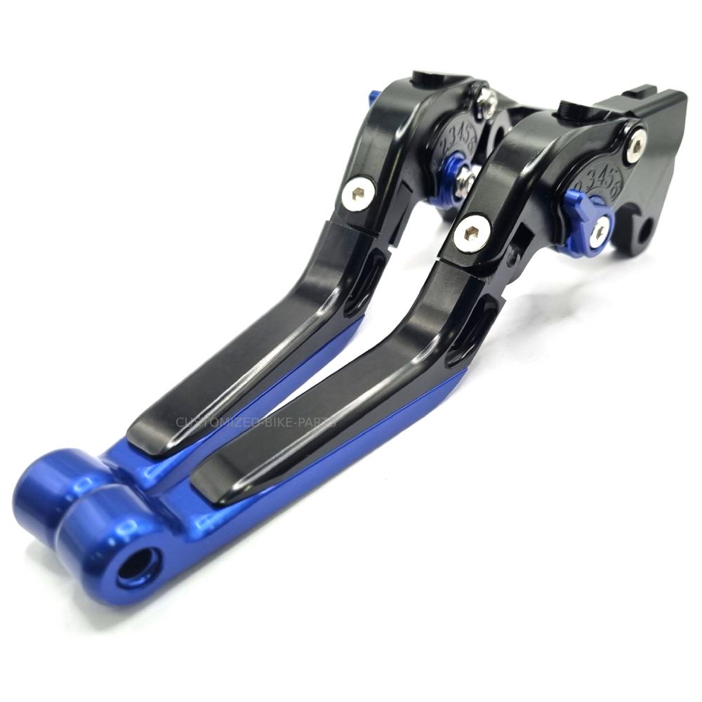 Adjustable Clutch Brake Levers Black/Blue Suzuki SV650 / X 2016-2023