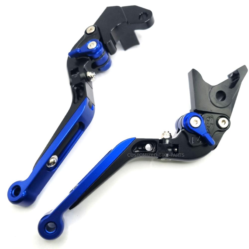 Adjustable Clutch Brake Levers Black/Blue Suzuki SV650 / X 2016-2023