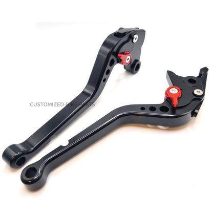 Long Black Clutch & Brake Levers - Kawasaki Ninja ZX9R 2000-2003