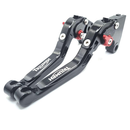 BLACK / BLACK BRAKE & CLUTCH LEVERS SET For Triumph Models Speed Street