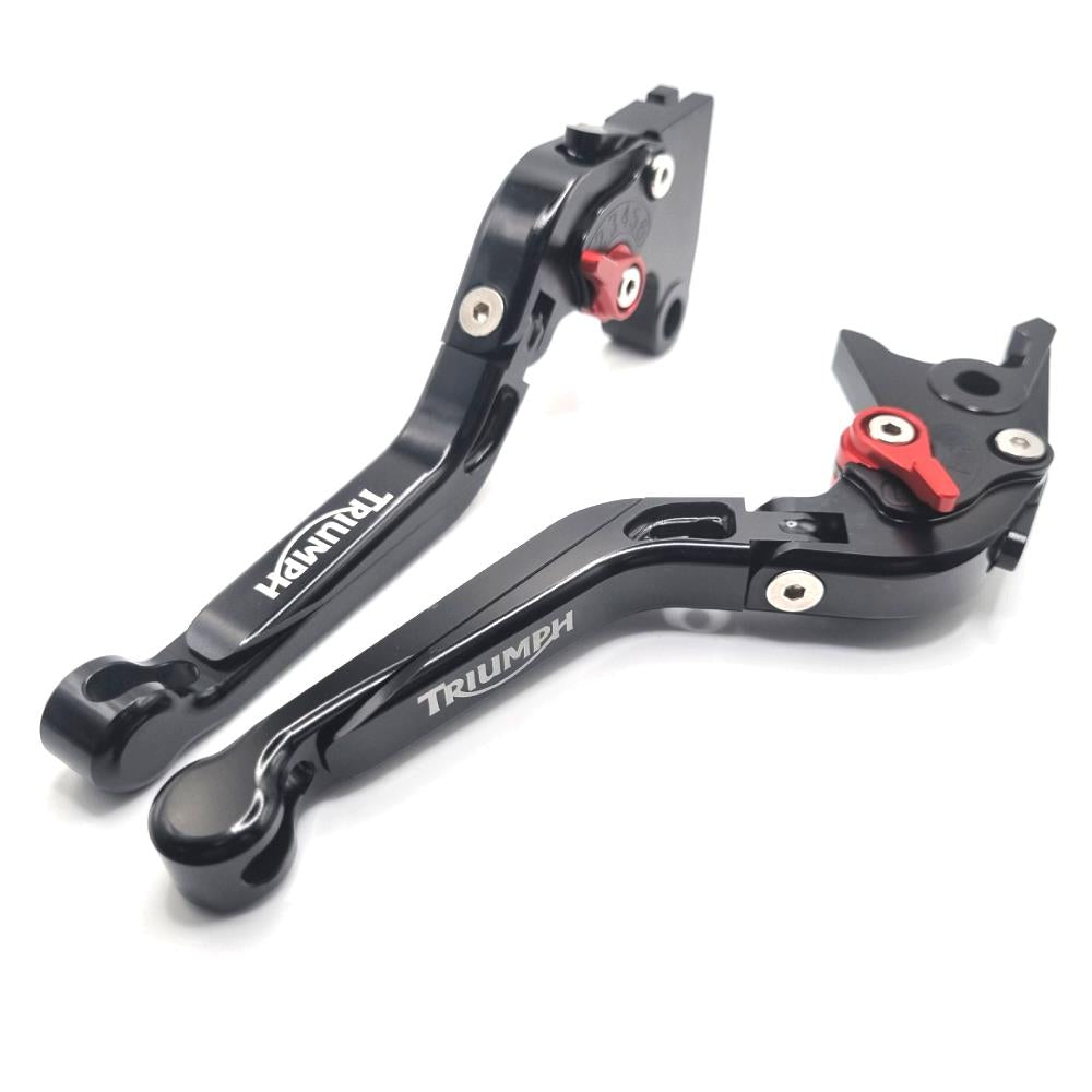 BLACK / BLACK BRAKE & CLUTCH LEVERS SET For Triumph Models Speed Street