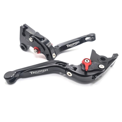 BLACK / BLACK BRAKE & CLUTCH LEVERS SET For Triumph Models Speed Street