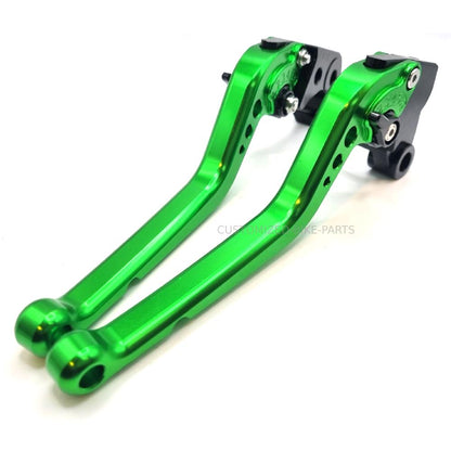 Long Green Adjustable Brake & Clutch Lever Set Kawasaki Z1000 / R 2017-2019