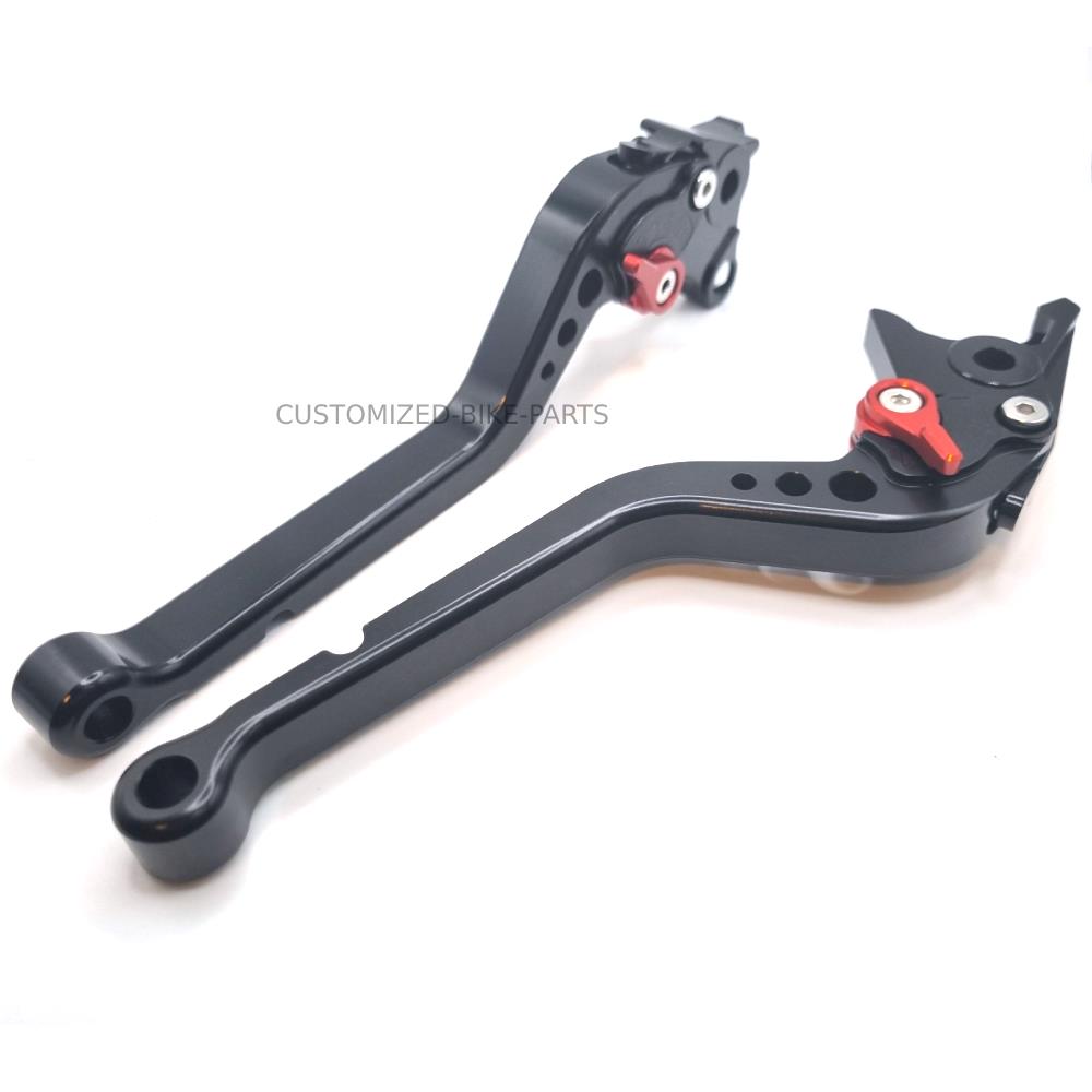 Long Black Clutch & Brake Levers For Suzuki GSF650 BANDIT 2007