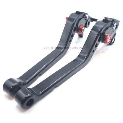 Long Black Clutch & Brake Levers For Suzuki GSF 650 Bandit S 2015