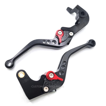 Short Black Clutch & Brake Levers Set - YAMAHA YZF-R7 2022-2024