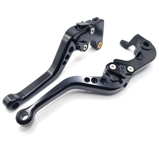 Short Black Clutch & Brake Levers For Yamaha YZF-R7 2021-2024