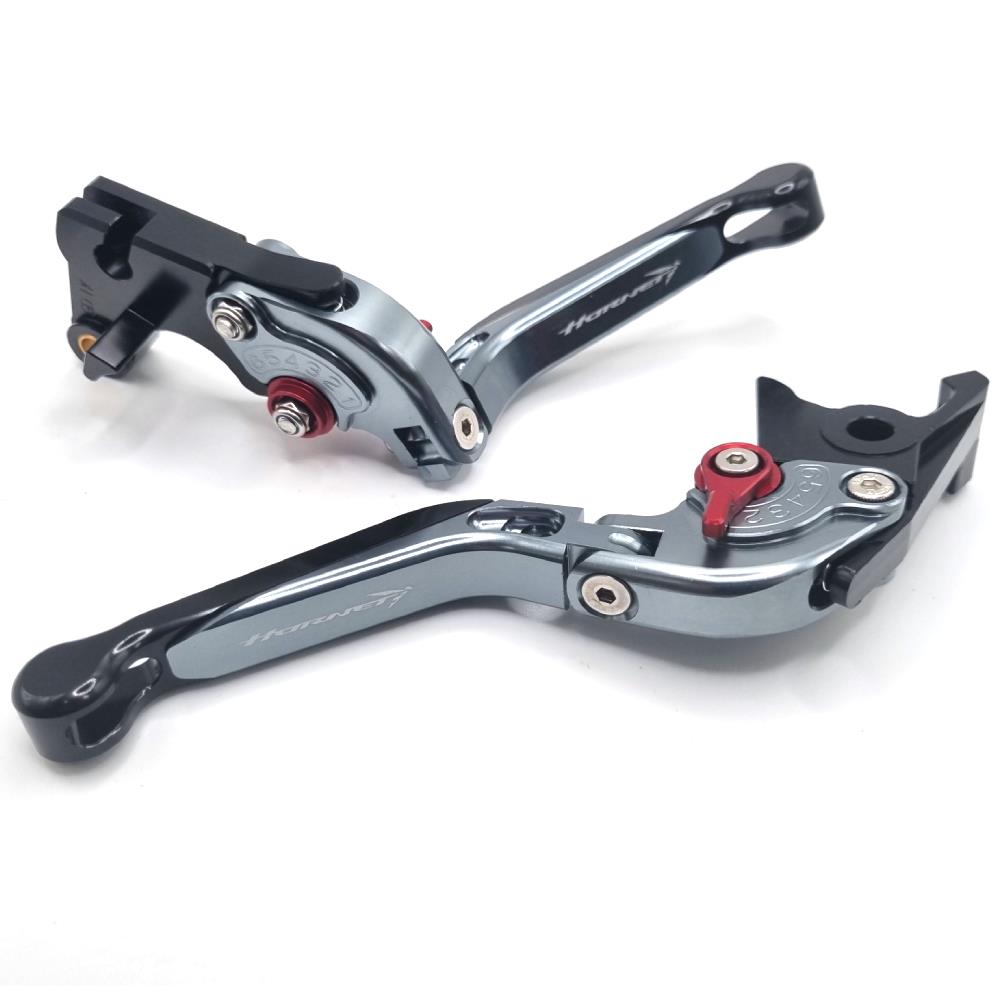 Titanium / Black Adjustable Clutch & Brake Lever Set For HONDA CB750 HORNET 2023