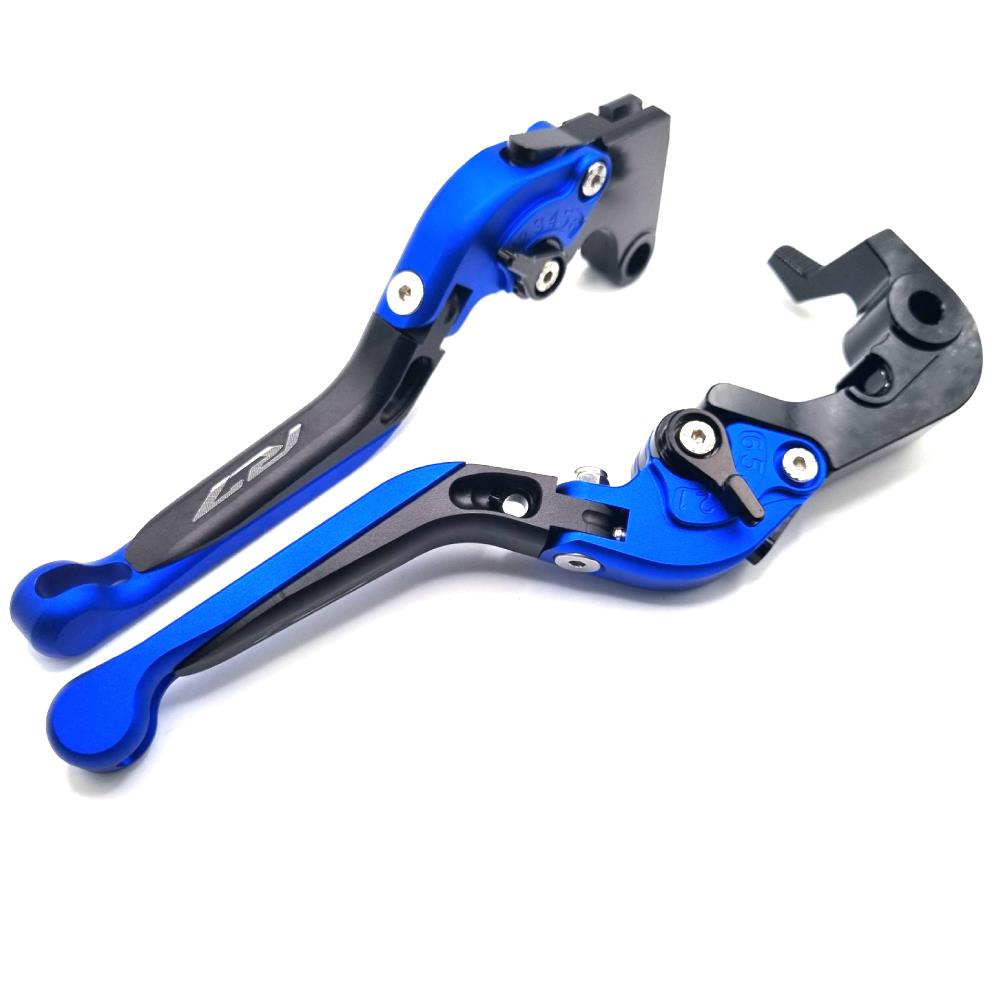 YAMAHA YZF-R7 2022-2024 Blue/Black Adjustable Extendable Brake & Clutch Levers