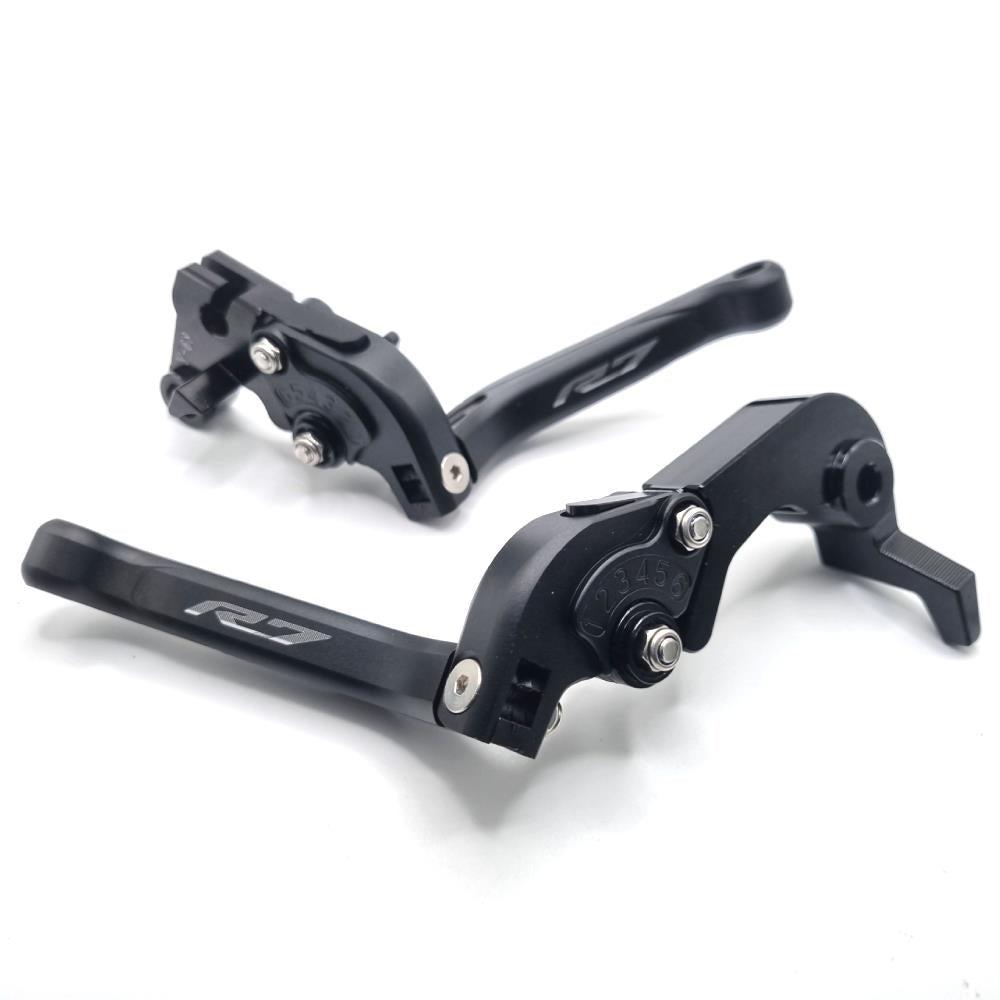 YAMAHA YZF-R7 2022-2024 Black/Black Adjustable Extendable Brake & Clutch Levers