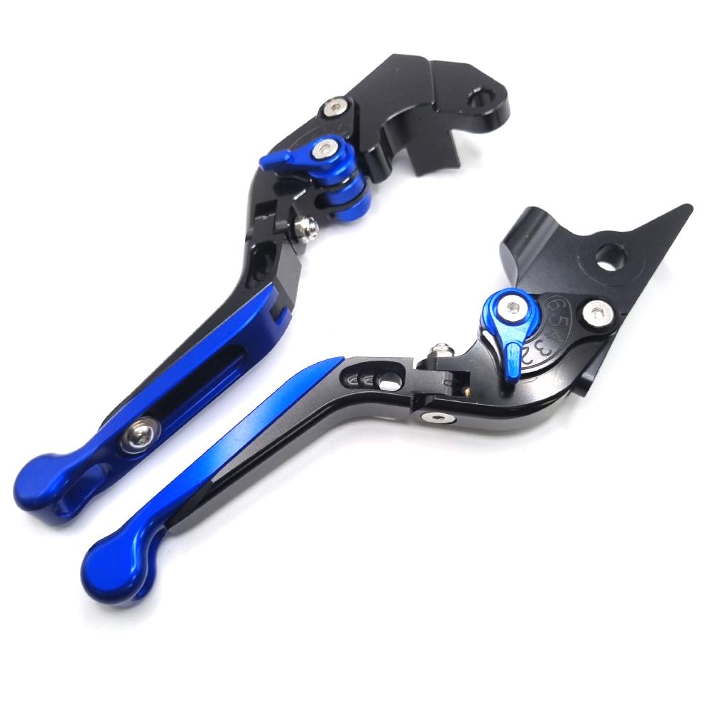 Adjustable Clutch Brake Levers Black/Blue - Suzuki GSX-S125 2020-2023