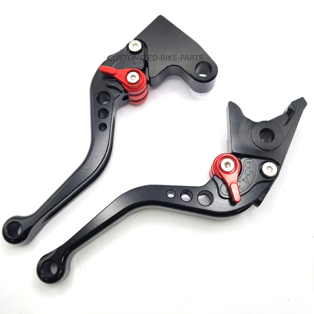 Short Black Clutch & Brake Levers for Triumph Rocket / Sprint / Speedmaster