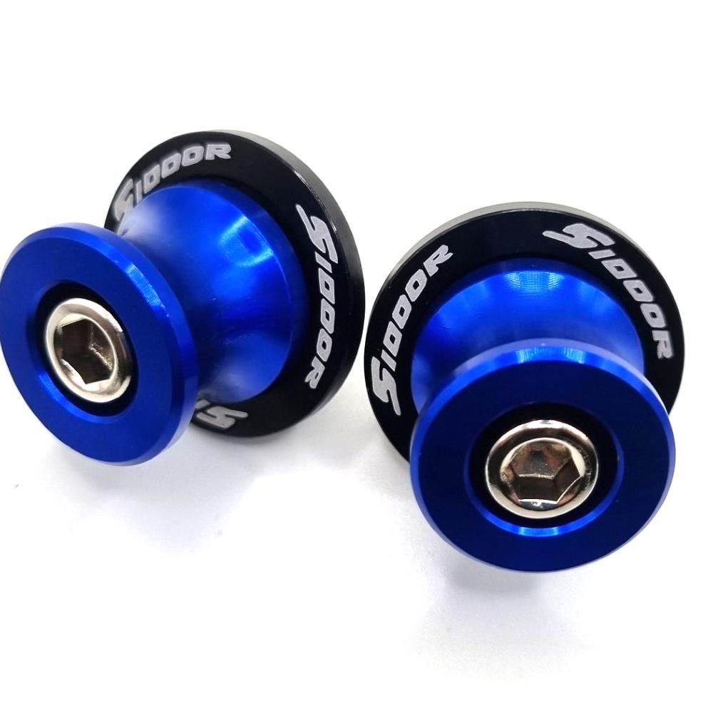 Blue Motorcycle Paddock Stand Spool Bobbins - BMW S1000R 2009-2024