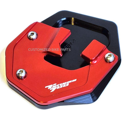 Red Side Stand Kickstand Shoe Extender For Yamaha Tenere 700 2019-2023