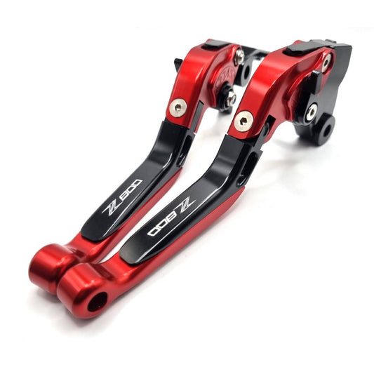 Kawasaki Z800 2013-2018 Adjustable Clutch Brake Lever Set - Red / Black