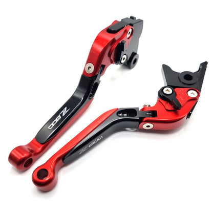 Kawasaki Z800 2013-2018 Adjustable Clutch Brake Lever Set - Red / Black