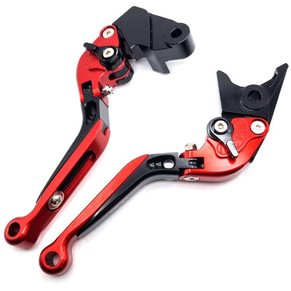 Kawasaki Z800 2013-2018 Adjustable Clutch Brake Lever Set - Red / Black