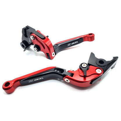 Kawasaki Z800 2013-2018 Adjustable Clutch Brake Lever Set - Red / Black